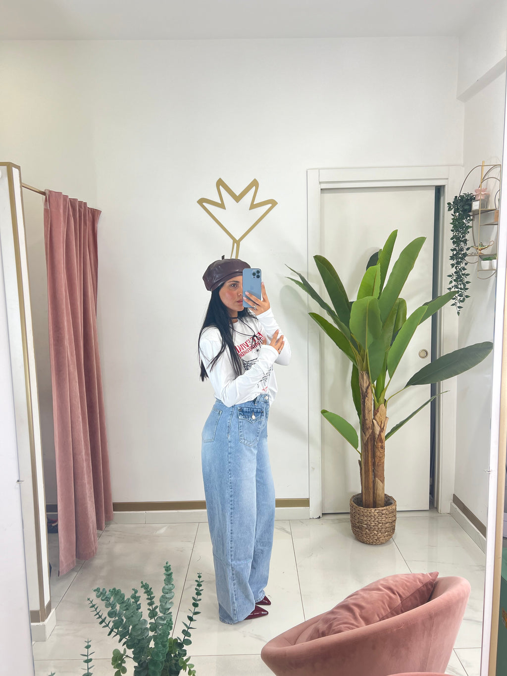 Denim wide leg a3112