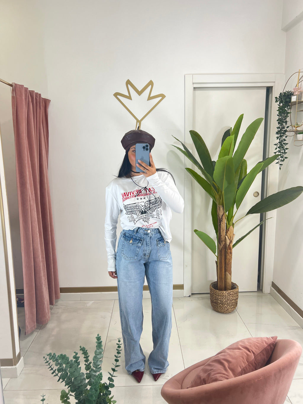 Denim wide leg a3112