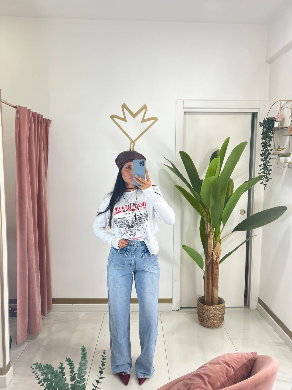 Denim wide leg a3112